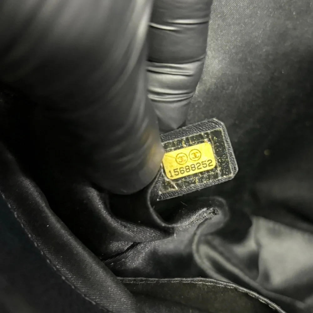 CHANEL caviar leather